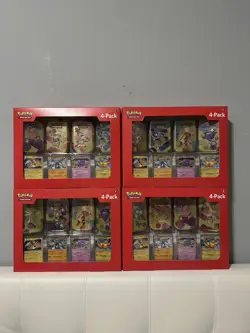 Pokemon 4 Pack Mini Tins + 4 Promo Cards - 151 SAMS CLUB EXCLUSIVE 4x Lot Of 4 - Image 1
