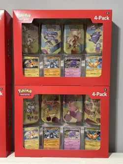 Pokemon 4 Pack Mini Tins + 4 Promo Cards - 151 SAMS CLUB EXCLUSIVE 4x Lot Of 4 - Image 3