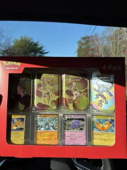 Pokemon 151 Mini Tins 4 Pack Sam’s Club Exclusive SEALED - Image 1