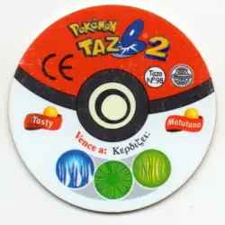 #78 RAPIDASH TAZO Nº98 POKEMON TAZOS 2 COLECCION 2000 MATUTANO / TASTY - Image 2