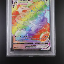 PSA 10 Snorlax Vmax 206/202 Pokemon Sword and Shield Rainbow Holo Graded Card - Image 3