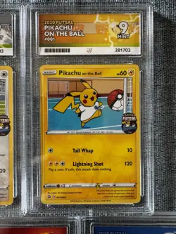 Pokemon on the Ball Set 001-005/005 9 ACE Grade Promo Futsal UK Exclusive 2020 - Image 3