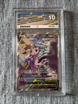 Pokemon TCG Mew V Fusion Strike 251/264 Holo Full Art Ultra Rare - Ace Grade 10 - Image 1