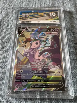 Pokemon TCG Mew V Fusion Strike 251/264 Holo Full Art Ultra Rare - Ace Grade 10 - Image 3