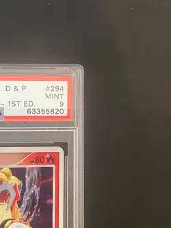 JAPANESE POKEMON ENTEI DPBP#294 1ST PSA 9 HOLO DP3 STRONG - Image 3