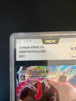 CARTE POKEMON TORTANK VMAX SWSH103 PCA 9,5 FR ULTRA RARE EB PROMO - Image 2