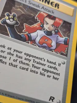 Pokemon TCG: Rocket’s Sneak Attack 16/82 Team Rocket 1st Edition WoTC Holo Rare - Image 3