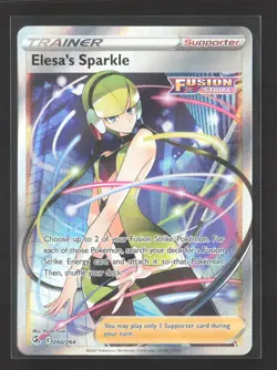 Pokemon 2021 Fusion Strike Elesa's Sparkle FA #260/264 - Image 1