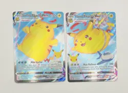Surfing Pikachu Vmax 009/025 & Flying Pikachu Vmax 007 Celebrations Pokemon TCG - Image 1