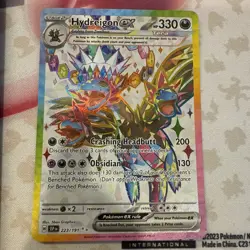 Pokemon TCG Surging Sparks : Hydreigon EX 223/191 Secret Rainbow Rare SIR 2024 - Image 1