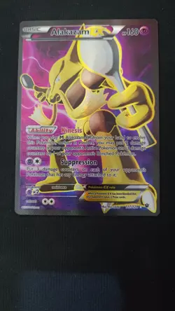 Alakazam EX 117/124 Fates Collide Ultra Rare Full Art Pokemon TCG Card - Image 1