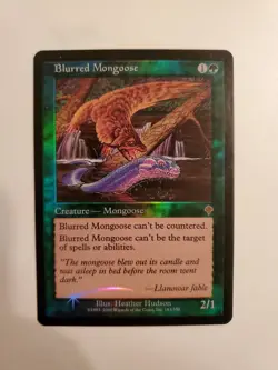FOIL Blurred Mongoose ~ Invasion Mint CONDITION [ Magic MTG ] - Image 1