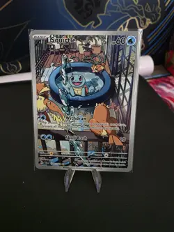 Pokemon Squirtle TCG Illustration Rare Stellar Crown Card 148/142 NM Condition - Image 1