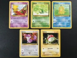 5x Old Pokemon WOTC Team Rocket Card Bundle - 1999 Vintage Cards - Image 1
