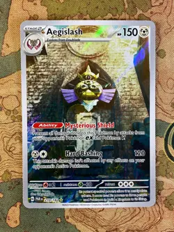 Pokemon Card TCG - Aegislash 210 Illustration Rare Paradox Rift Near Mint - Image 1