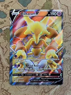 Pokemon Card TCG - Alakazam V 172/185 Full Art Vivid Voltage Near Mint - Image 1