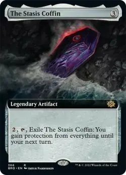 The Stasis Coffin - Extended Art NM, English MTG The Brother's War Set - Image 1