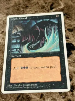 DARK RITUAL Magic MTG 4th Edition MP - Image 1