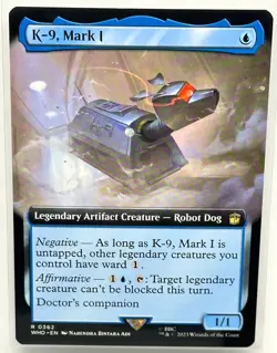 K-9, Mark 1 (Extended Art), Doctor Who, MTG Magic the Gathering, REGULAR (0362) - Image 1