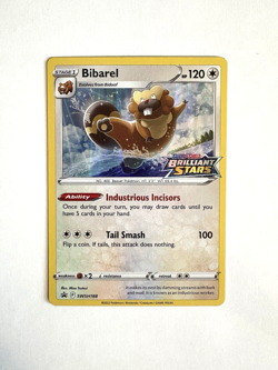 Bibarel SWSH188 RARE Black Star Promo - BRILLIANT STARS STAMPED - Pokemon TCG - Image 1