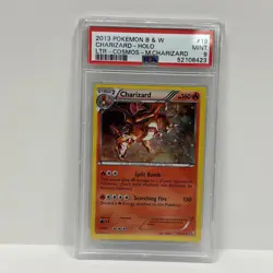 Pokemon Charizard 2013 Black and White Holo LTR Cosmos M. Charizard 19/113 PSA 9 - Image 1