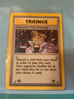 Pokemon Imposter Oak's Revenge 76/82 - Team Rocket - 1st Edition - Image 1
