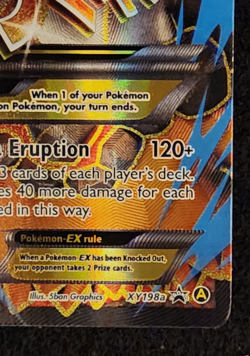 2017 Pokemon XY Alternate Art Black Star Promo M Camerupt EX #XY198A EX-NM - Image 4