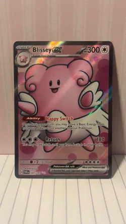 Pokemon TCG Blissey EX Twilight Masquerade Full Art Ultra Rare - Image 1