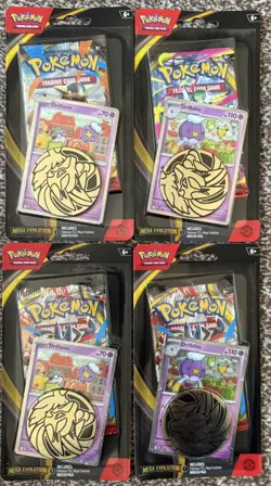 4 x Pokemon TCG Mega Evolutions Single Blister Packs Drifloon & Drifblim -Sealed - Image 1