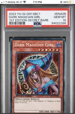 2023 Yugioh Speed Duel SBC1 Dark Magician Girl PSA 10 - Image 1