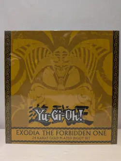 Fanattik Yu-Gi-Oh! Exodia The Forbidden One 24k Gold Plated Ingot Set NEW /5000 - Image 1