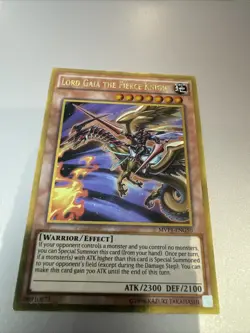 Yu-Gi-Oh! TCG Lord Gaia the Fierce Knight MVP1-EN050 Gold Rare 1st EditionEX - Image 1