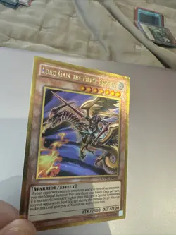 Yu-Gi-Oh! TCG Lord Gaia the Fierce Knight MVP1-EN050 Gold Rare 1st EditionEX - Image 2