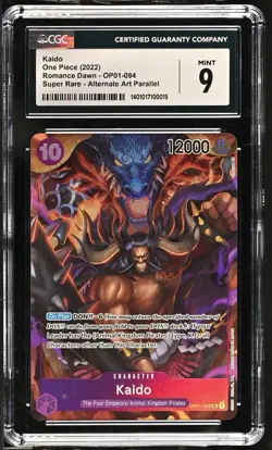Kaido OP01-094 CGC 9 Romance Dawn One Piece Card - Image 1