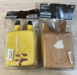 Pokemon Card Game Plush Deck Box Case Pikachu & Eevee Pokemon Center NEW JPN F/S - Image 2