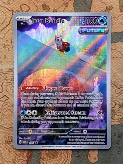 Pokemon Card TCG - Iron BundIe SVP 066 Black Star Promo Scarlet & Violet NM - Image 1