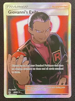 Pokemon Card TCG - Giovanni's Exile 67/68 Full Art Ultra Rare Hidden Fates - NM - Image 2