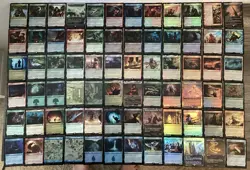 Magic The Gathering Lot Of 153 FOIL Cards From Lord Of The Rings - Image 1