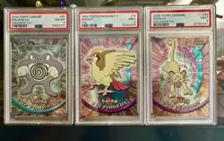 Lot Of 3 Pokemon Topps Holo Foil Chrome Base Cards - Image 1