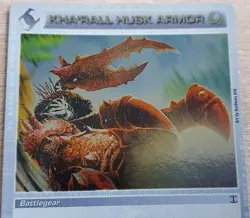 KHA'RALL HUSK ARMOR CHAOTIC CCG TCG HOLO FOIL CARD RARE 2008 - Image 3