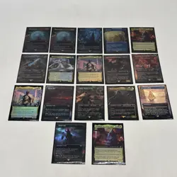 Mtg Magic The Gathering Lord Of The Rings Seventeen (17) Foil Card Lot! - Image 1