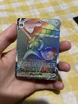 Melmetal VMAX 080/078 Rainbow Secret Rare SWSH10.5 Pokemon Go TCG Card - Image 1