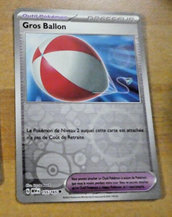 POKEMON 151 CARD REVERSE HOLO CARTE Gros Ballon 155/165 MEW FR JCC M 2023 - Image 1