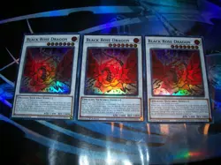 3x Black Rose Dragon 1st Edition Super Rare RA04-EN057 Yu-Gi-Oh! - Image 1
