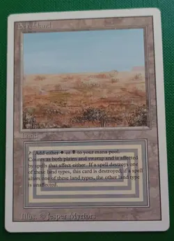 MTG SCRUBLAND DUAL LAND REVISED BROUSSE real card from personnal collection - Image 1
