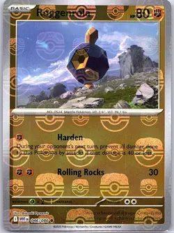 Roggenrola (Master Ball) 046/086 SV: White Flare - Pokemon Card - NM - Image 1