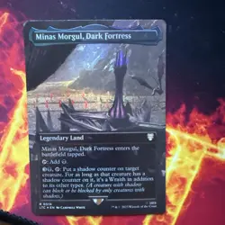 MTG Minas Morgul, Dark Fortress (Borderless) [The Lord of the Rings: Tales of Mi - Image 1