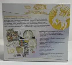 Brilliant Stars Pokemon Center Elite Trainer Box ETB - Pokemon TCG - Sealed - Image 2