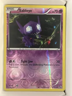 Pokemon TCG Sableye Legendary Treasures 61/113 Reverse Holo Uncommon LP - Image 1