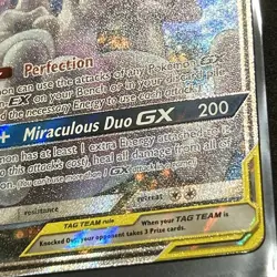 Pokemon Mewtwo & Mew GX SM191 Tag Team NM/Mint Black Star Promo Sun & Moon - Image 4